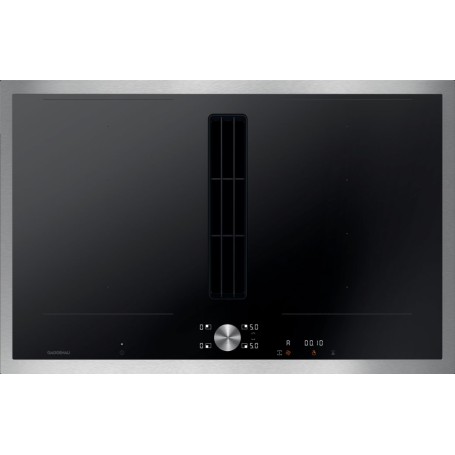 Gaggenau CV282111 Piano cottura ad induzione filotop con cappa integrata CV282111 con cornice in acciaio inox da 80 cm