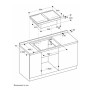 Gaggenau CV282111 Piano cottura ad induzione filotop con cappa integrata CV282111 con cornice in acciaio inox da 80 cm