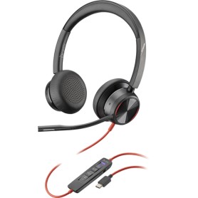 POLY Blackwire 8225 Cuffia A Padiglione USB tipo-C Nero (214409-01)