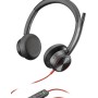 POLY Blackwire 8225 Cuffia A Padiglione USB tipo-C Nero (214409-01)