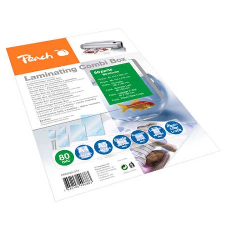 Peach PPC500-02 pellicola per plastificatrice 50 pz (PPC500-02)