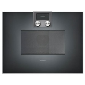 Gaggenau BM450100 Forno combinato microonde con comandi in alto e cerniere a destra finitura antracite da 60 cm