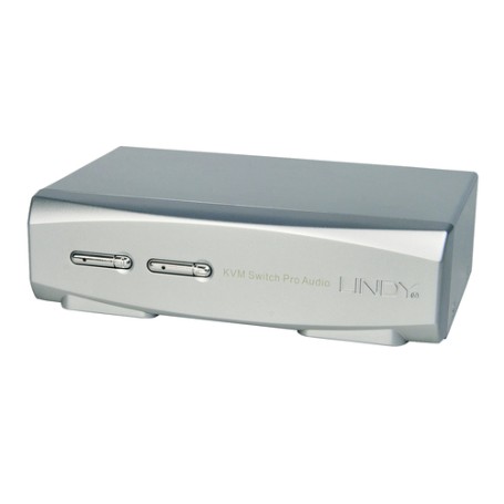 Lindy 39304 switch per keyboard-video-mouse (kvm) Argento (39304)