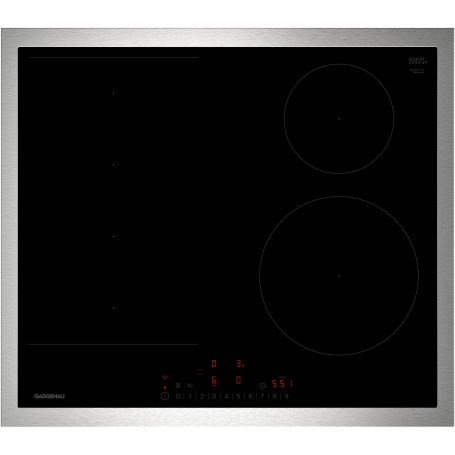 Gaggenau CI261115 Piano cottura a induzione in vetroceramica nera con telaio in acciaio inox da 60 cm