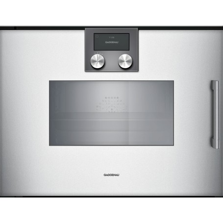 Gaggenau BSP271131 Forno combinato a vapore con cerniere a sinistra da incasso finitura silver da 60 cm