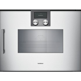 Gaggenau BSP270131 Forno combinato a vapore con cerniere a destra da incasso finitura silver da 60 cm