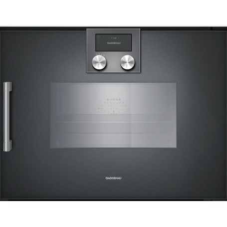 Gaggenau BSP270101 Forno combinato a vapore con cerniere a destra da incasso finitura antracite da 60 cm