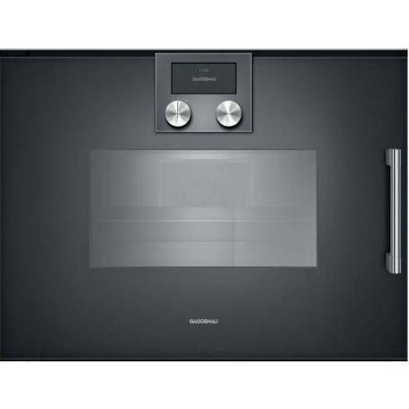 Gaggenau BSP261101 Forno combinato a vapore con cerniere a sinistra da incasso finitura antracite da 60 cm