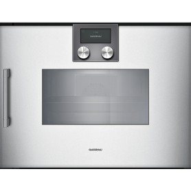 Gaggenau BSP260131 Forno combinato a vapore con cerniere a destra da incasso finitura silver da 60 cm
