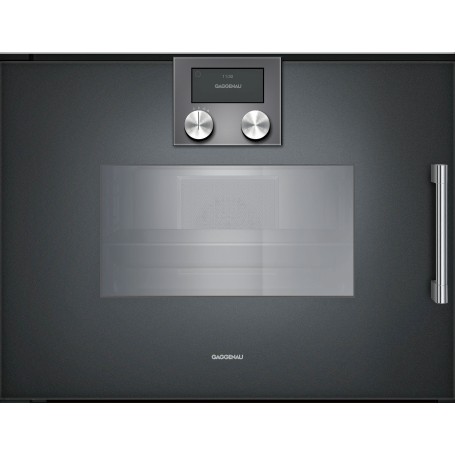 Gaggenau BSP251101 Forno combinato a vapore con cerniere a sinistra da incasso finitura antracite da 60 cm