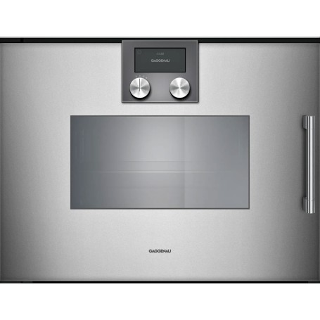 Gaggenau BSP221111 Forno a vapore con cerniere a sinistra da incasso finitura acciaio da 60 cm