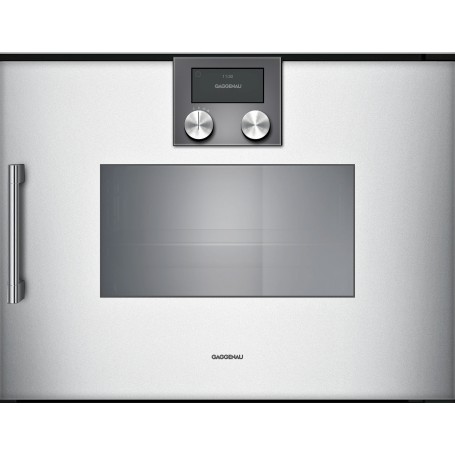 Gaggenau BSP220131 Forno a vapore con cerniere a destra da incasso finitura silver da 60 cm