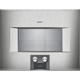 Gaggenau BS475112 Forno combinato a vapore con comandi in basso e cerniere a sinistra da incasso finitura inox da 60 cm