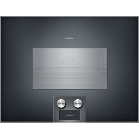 Gaggenau BS475102 Forno combinato a vapore con comandi in basso e cerniere a sinistra da incasso finitura antracite da 60 cm