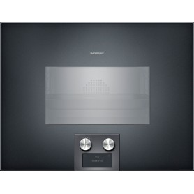 Gaggenau BS474102 Forno combinato a vapore con comandi in basso e cerniere a destra da incasso finitura antracite da 60 cm
