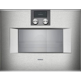 Gaggenau BS451111 Forno combinato a vapore con comandi in alto e cerniere a sinistra da incasso finitura inox da 60 cm