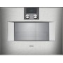 Gaggenau BS451111 Forno combinato a vapore con comandi in alto e cerniere a sinistra da incasso finitura inox da 60 cm