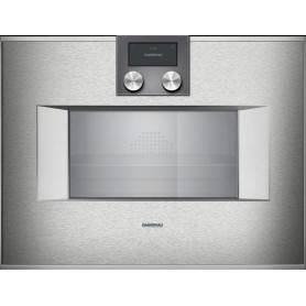 Gaggenau BS450111 Forno combinato a vapore con comandi in alto e cerniere a destra da incasso finitura inox da 60 cm