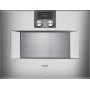 Gaggenau BS450111 Forno combinato a vapore con comandi in alto e cerniere a destra da incasso finitura inox da 60 cm