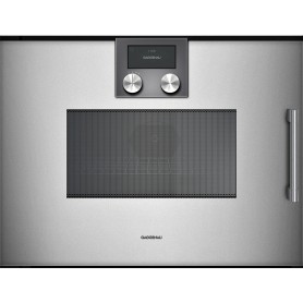Gaggenau BMP251110 Forno combinato microonde con cerniere a sinistra finitura acciaio da 60 cm
