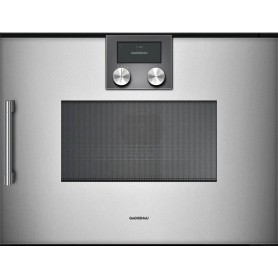 Gaggenau Forno combinato microonde con cerniere a destra finitura acciaio da 60 cm