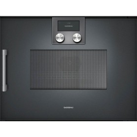 Gaggenau Forno combinato microonde con cerniere a destra BMP250100 finitura antracite da 60 cm