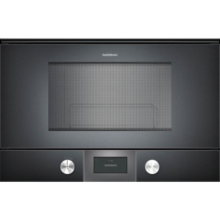 Gaggenau BMP225100 Forno microonde con cerniere a sinistra da incasso finitura antracite da 60 cm