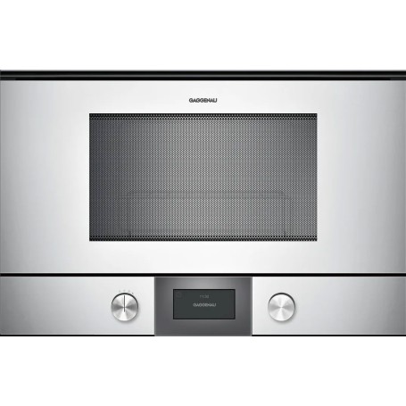 Gaggenau BMP224130 Forno microonde con cerniere a destra da incasso finitura silver da 60 cm
