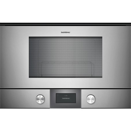 Gaggenau BMP224110 Forno microonde con cerniere a destra da incasso finitura acciaio da 60 cm
