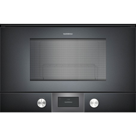 Gaggenau BMP224100 Forno microonde con cerniere a destra da incasso finitura antracite da 60 cm