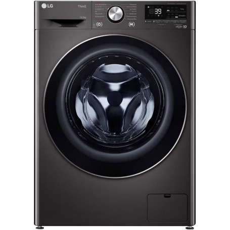 LG F6WV710P2S Lavatrice 10,5 kg, 1400 giri/min, 60 cm, AI DD, 6 Motion, Aqua Lock, Steam, Metallic Black Steel