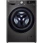 LG F6WV710P2S Lavatrice 10,5 kg, 1400 giri/min, 60 cm, AI DD, 6 Motion, Aqua Lock, Steam, Metallic Black Steel
