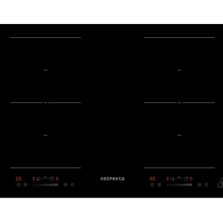 Respekta KM8800IF-28 Piano cottura a induzione autosufficiente, larghezza 77 cm, 9 livelli di potenza