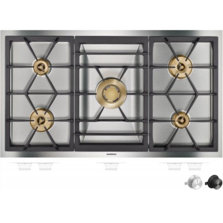 Gaggenau Piano cottura a gas VG491215 finitura acciaio da 90 cm