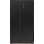 Bomann SBS 7344 Stand Side-by-Side combinato, 90 cm di larghezza, 442 L, Total NoFrost, aspetto acciaio inossidabile-nero