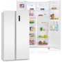 Bomann SBS 7344 Stand Side-by-Side combinazione, 90 cm di larghezza, 442 L, Total NoFrost, bianco