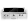 Steel Enfasi Hob ​​Design 40, piano cottura a induzione da incasso, 90 cm, acciaio inox, E9P-5FI