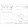 Steel Enfasi Hob ​​Design 40, piano cottura a induzione da incasso, 90 cm, acciaio inox, E9P-5FI