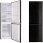 Combinazione frigo-congelatore respekta KG144S-37, larghezza 47,4 cm, 157 L, illuminazione a LED, nero opaco