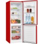 Exquisit KGC231-60-010E combinazione frigo-congelatore da mobile, larghezza 50 cm, 175 L, rosso