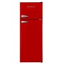 Respekta KS144VR combinazione frigo/congelatore retrò, larghezza 54 cm, 213 l, termostato regolabile, rosso