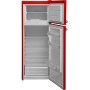 Respekta KS144VR combinazione frigo/congelatore retrò, larghezza 54 cm, 213 l, termostato regolabile, rosso
