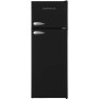 Respekta KS144VS combinazione frigorifero/congelatore retrò, larghezza 54 cm, 213 l, termostato regolabile, nero