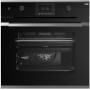 Küppersbusch BP 6381.0 S3, forno pirotecnico nero, con kit di design Silver Chrome