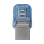 DELL AB135418 unità flash USB 64 GB USB Type-A / USB Type-C 3.2 Gen 1 (3.1 Gen 1) Blu, Argento (AB135418)