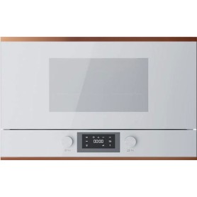 Küppersbusch ML 6330.0 W7, microonde, 38 cm, arresto a sinistra, bianco/rame