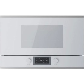 Küppersbusch MR 6330.0 W1, microonde, 38 cm, arresto a destra, bianco / acciaio inossidabile