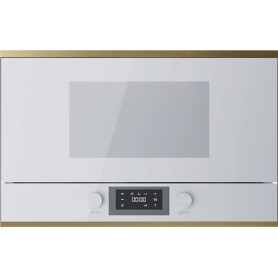 Küppersbusch ML 6330.0 W4, microonde, 38 cm, arresto a sinistra, bianco/oro