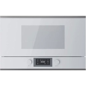 Küppersbusch ML 6330.0 W3, microonde, 38 cm, arresto a sinistra, bianco / argento cromato