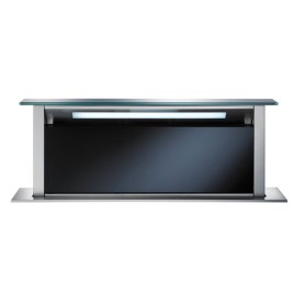Küppersbusch DD 9840.0 S, copritavolo da piano 90 cm, acciaio inossidabile e vetro nero (DD 9840.0 S_price)
